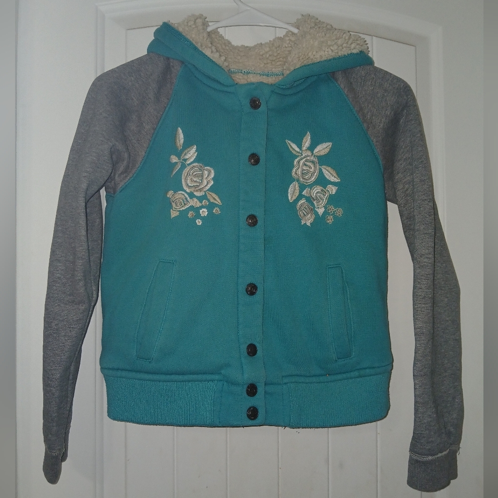 Vigoss Teal and Gray Kids Jacket